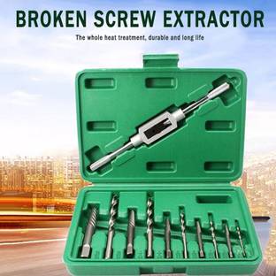 AS TOOL CENTER 11pcs Screw Extractor Broken Bolt Remover Drill With High Hardness Machine