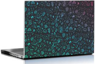 PIXELARTZ Laptop Skin Abstract Dark Artwork HD Quality 15.6 Inches Multi Color (9062 ) Vinyl Laptop Decal 15.6