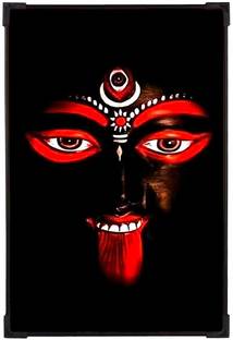 FURNATO Home Decor | UV Coated MDF Board Maa Kali Picture Painting Digital Reprint 12 inch x 8 inch Painting