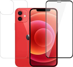 Menext Front and Back Tempered Glass for iphone 12
