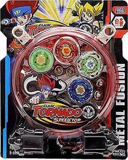 azhari Metal Fusion Beyblades for Kids Spinning Beyblade Toy (COLORMAY VARY)