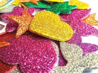 SHARMA BUSINESS 2 inch Sticker For Kids Art and Craft For Card Making Paper Decoration Set of 60. Self Adhesive Sticker