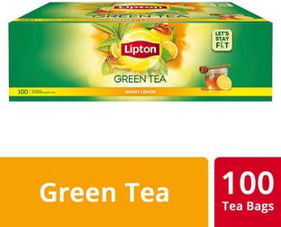 Lipton HONEY LEMON GREEN TEA 100 BAGS X 1 Lemon Green Tea Bags Box