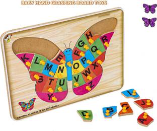 SHALAFI Alphabet Educational Puzzle kids learning books toy Jigsaw Butterfly Board Game