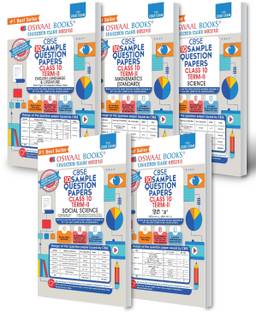 Oswaal Cbse Sample Question Paper for Term 2, Class 10 (Set of 5 Books) Hindi a, English, Science, Social Science & Math(Standard) (for 2022 Exam)