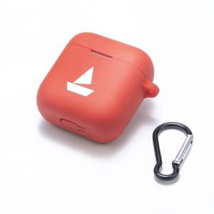Heropantee Front & Back Case for Boat Airdopes 141 Case with Hook (Red) (Cover Only)