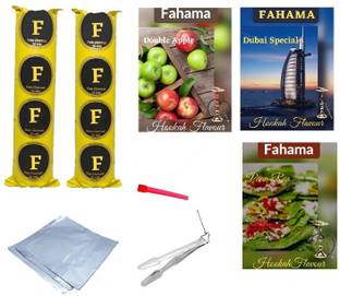 FAHAMA MAGIC COIL PAAN DUBAI DOUBLE APPLE FLAVOR CHIMTA FOIL MOUTH TIP COMBO PAAN RAS, DUBAI SPECIAL, DOUBLE APPLE Hookah Flavor