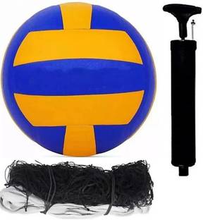 sportivity CLASSIC 14 AND NYLON NET BLACK WITH AIR PUMP Volleyball Kit