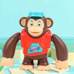 Galactic Monkey Dancing Spinning Rolling Doll Tumble music light toy multi color