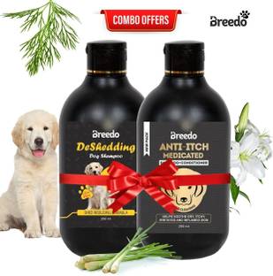 Breedo Allergy Relief, Conditioning, Anti-fungal, Anti-microbial, Anti-itching, Anti-dandruff Natural Dog Shampoo