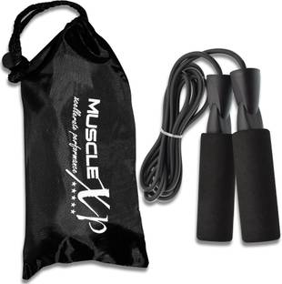 MuscleXP Skipping Rope (Jumping Rope) with Foam Handles, Exercise Workouts Freestyle Skipping Rope