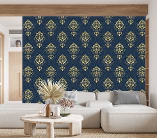 We Kreate Vinyl Decorative Blue Wallpaper