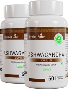 Herbal Vibe Ashwagandha Tablets Indian Ginseng Stamina & Immunity Booster for Men & Women