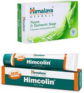 HIMALAYA himcolin gel + neem soap 75 gm