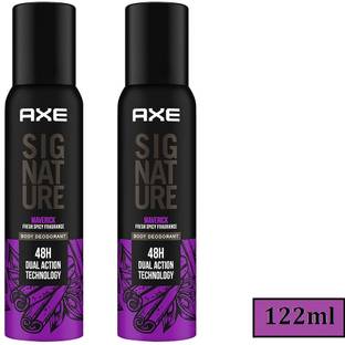 AXE Signature (Maverick) - 122ml Each * 2pcs SM01 Deodorant Spray  -  For Men