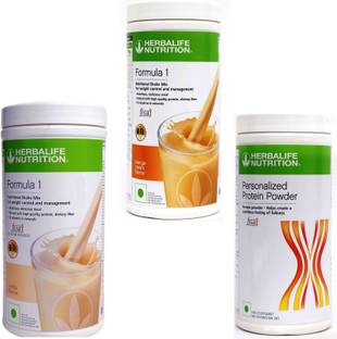 HERBALIFE FORMULA1 VANILLA WITH FORMULA1 ORANGE WITH PROTIEN POWDER 400G Nutrition Drink
