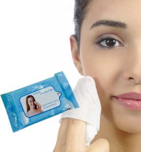 MYYNTI 10 PCS Wet Tissue Paper Makeup Remover Wipes Face Cleaning Wipes for Women Girls