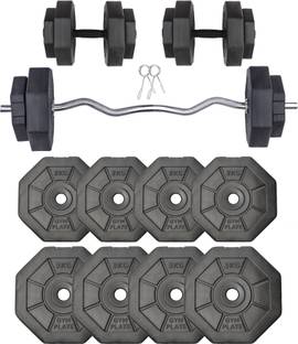 STARX 20 kg 8kg - 30kg Hexa Shape Weight with 3ft Curl Rod, Gym Set Home Gym Combo