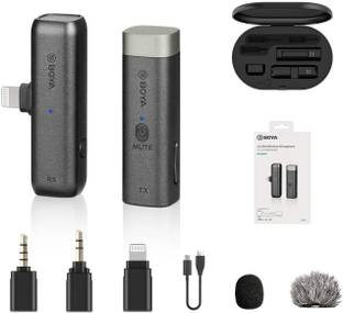 BOYA BY-WM3D Wireless Mic System for iOS Devices, Cameras, Smartphones (2.4 GHz) Microphone