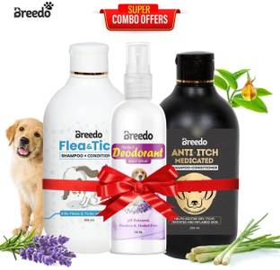 Breedo Allergy Relief, Conditioning, Anti-fungal, Anti-microbial, Anti-itching, Anti-dandruff Natural Dog Shampoo
