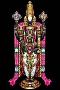 God Tirupati Balaji Lord Venkateswara swamy hindu Religious Vinyl Sticker for home décor Fine Art Print