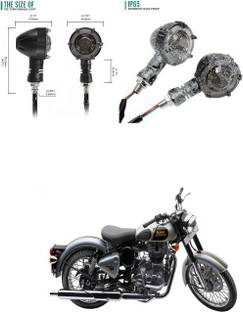 XZRTZ Motorcycle Turn Signal LED indicator Lights for bike multicolor set of 4 pcs 275 Indicator Light Motorbike LED for Royal Enfield (12 V, 12 W)