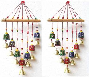 newshivcollection Handcrafted Rajasthani Bell Design Wall Hanging