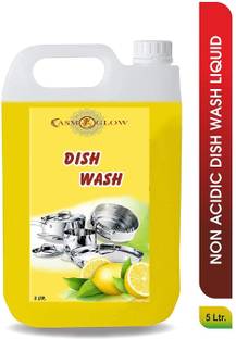 casmoglow Lemon Dish Wash Gel For Cleansing Stains, Oil, Grease And Bacteria. Dish Cleaning Gel