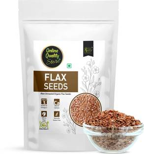 Online Quality Store Organic Flax Seeds -100gm|Flax Seeds for Hair Growth, Weight Loss|Alsi Brown Flax Seeds