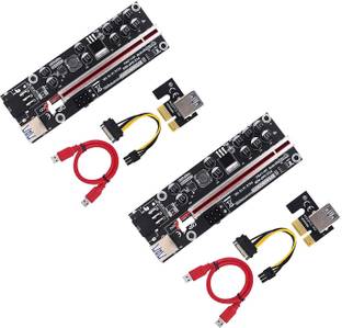 Etzin Riser Card V011-PRO, PCI-E 1X to 16X Riser CardV011-PRO-Pack-1 DDR2 11 GB NVIDIA Chipset 6 bit 3 MHz Graphics Card