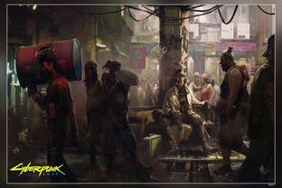 Cyberpunk Cyberpunk 2077 Cyborg Video Games Matte Finish Poster Paper Print
