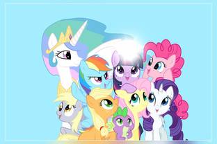 My Little Pony Cartoon Ponies Matte Finish Poster Paper Print