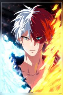 Anime My Hero Academia Shoto Todoroki Matte Finish Poster Paper Print