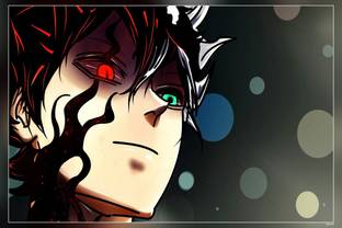 Anime Black Clover Asta Black Clover Matte Finish Poster Paper Print
