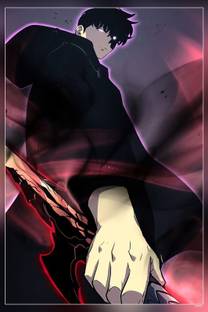 Anime Boys Anime Girls Manga Sung Jin Woo Solo Leveling Hd Matte Finish Poster Paper Print