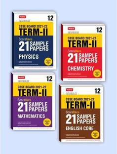 MTG Score More 21 Sample Papers Term 2, Class 12 Based On Latest Sample Paper, Blueprint And Marking Scheme Released By CBSE Exam 2022 (Set Of 4 Books) - Physics, Chemistry, Mathematics & English