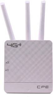 ONLINE CLIQ CPE 990 3X Antenna 300Mbps Wireless 4G LTE, Plug and Play 4G Router 2.4 GHz, 5 GHz 300 Mbps Wifi Speed Dual Band External Antenna MiFi (Sim Based)