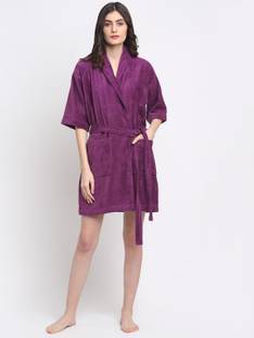 CREEVA Purple Small Bath Robe