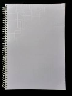 SHARMA BUSINESS Large A4 Size Spiral Notebook White Smooth Pages, 75 GSM Paper A4 Notebook Plain 600 Pages