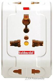Goldmedal 3 PIN TRAVEL MULTI PLUG Spice 3 Pin Travel Adaptor 6 A Three Pin Socket
