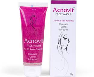 ACNOVIT facewash for oily & Acne prone skin it cleanses,purifies & Refresh the skin 70ML Face Wash
