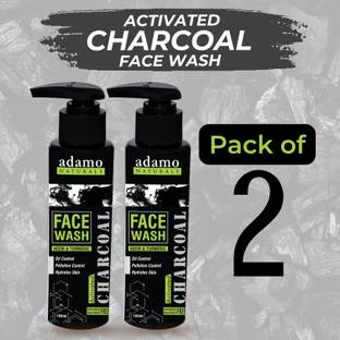 adamo naturals Activated Charcoal  - Pack of 2 Face Wash