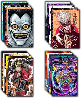 set of 20 mix anime wall poster different anime posters for room| size_11.9x8.3 inch A4 Size | 300 GSM Glossy paper Paper Print