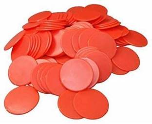 MOREL PLASTIC PLAIN TOKEN FOR BOARD GAMES AND OTHER USES 100 COIN MULTICOLOR PACK 1