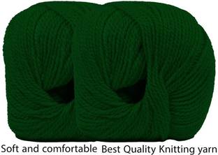 DOUZAND 200gm Dark Green 3ply Original Crochet Wool Hand Knitting Yarn.