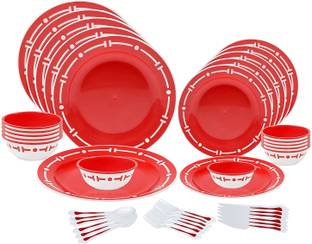 Flipkart SmartBuy Pack of 42 Plastic 6 Person With Cutlery Dinner Set