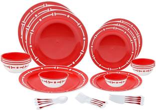 Flipkart SmartBuy Pack of 28 Plastic 4 Person With Cutlery Dinner Set
