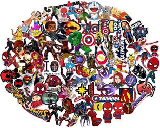 GraphixDesign Decals Sticker 30 Pack Random Sticker for Skateboard Helmet Laptop Bicycle PVC Reusable Laptop Skin Compatible for 15 inch