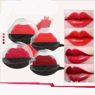 LARA KOSSLER 4 Multicolor Apple Shape New Lazy Cream Matte Lipstick