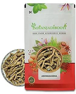 IndianJadiBooti Pure Ashwagandha Root Withania Somnifera, 100g